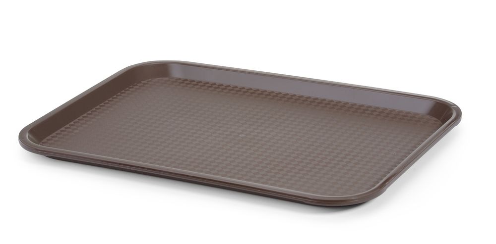 Fastfood dienbladen medium, AmerBox, Bruin, 305x415x(H)20mm