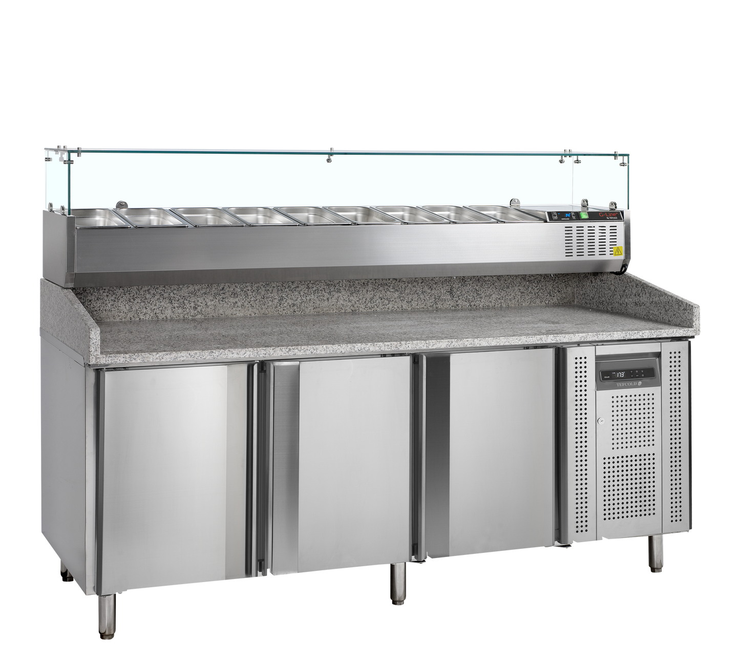 PT1300 + GVC38-200 Pizzatafel incl. unit voor toppings
