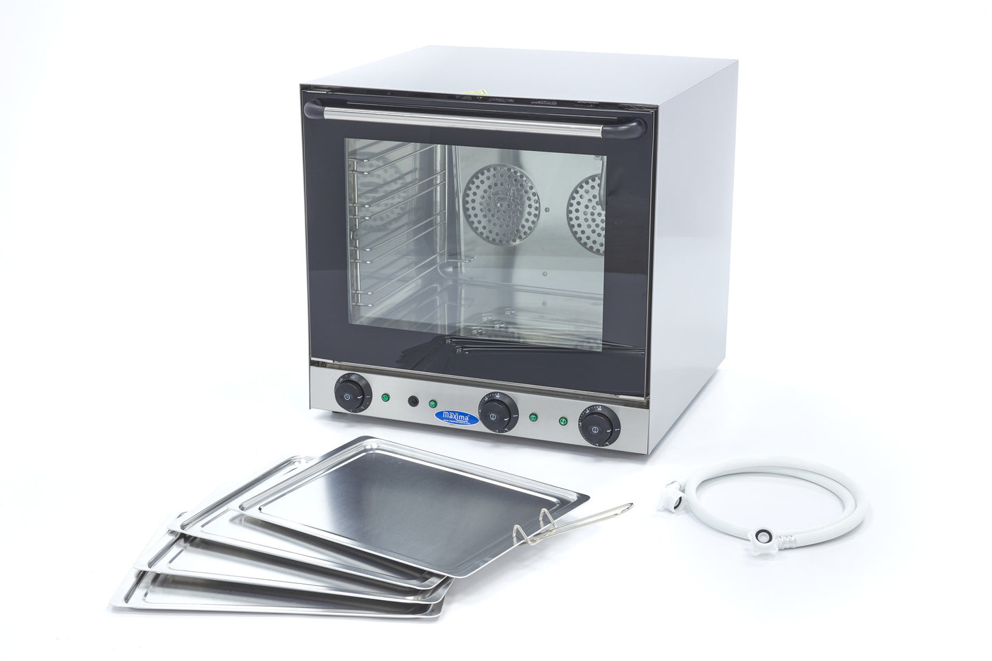 Heteluchtoven - Grillen en Stomen - 4 Bakplaten - Ingebouwde Timer