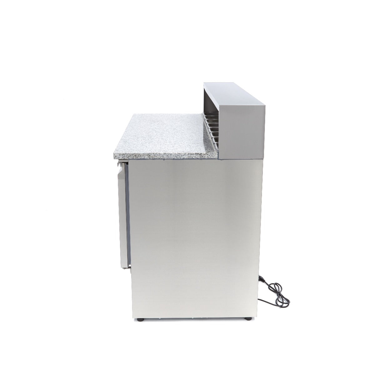 Pizzawerkbank - 137 cm - 3 Deuren - 8 x 1/6 GN - incl. RVS Afdekking