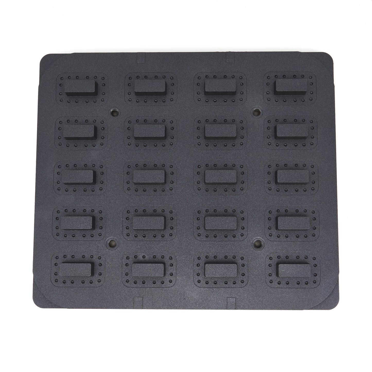 Tartelette Vorm - Rechthoek - 64x41/45x22 mm - 20 stuks