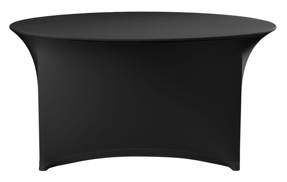 Tafelhoes, rond, HENDI, Kitchen Line, 817407, Zwart, ⌀1800x(H)760mm