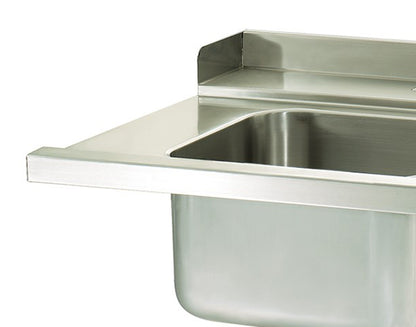 Spoeltafel - 90 x 75 cm - Aanvoer Vaatwasser Rechts - incl. Wasbak