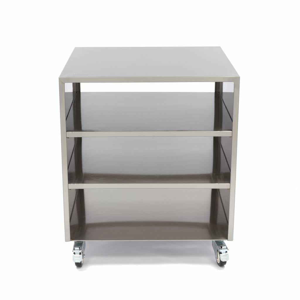 Onderstel RVS - 60 x 60 cm - 120 Kg Draagvermogen - Zwenkwielen