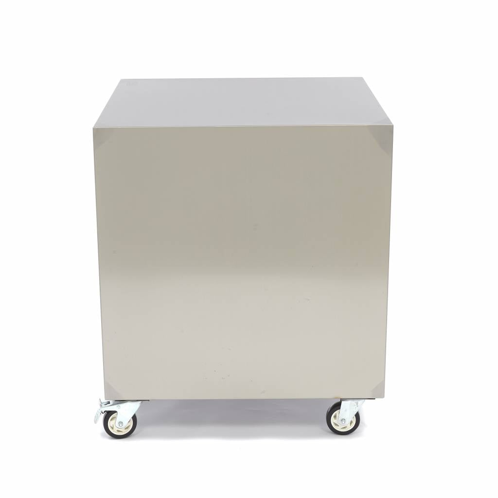 Onderstel RVS - 60 x 60 cm - 120 Kg Draagvermogen - Zwenkwielen