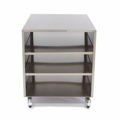 Onderstel RVS - 60 x 80 cm - 120 Kg Draagvermogen - Zwenkwielen
