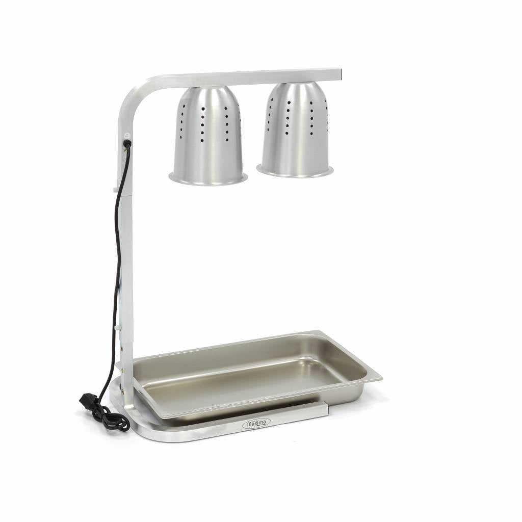 Warmtebrug - 2 Lampen - incl. Lampen en 1x 1/1 GN-Bak