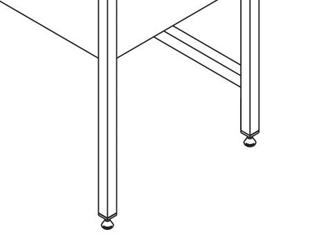 Spoeltafel - 150 x 70 cm - 2 Wasbakken - incl. Spatrand