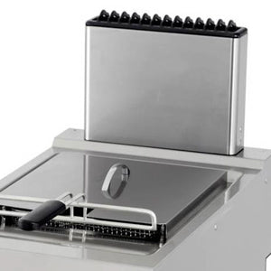 Heavy Duty Friteuse - 1 x 12 L - Enkel - 70 cm Diep - met Tapkraan - Gas