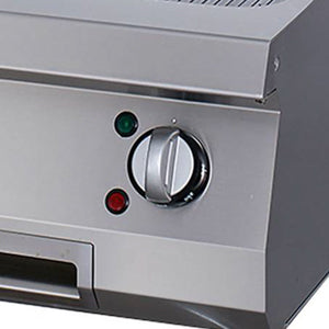 Heavy Duty Grillplaat - Gegroefd Chroom - Enkel - 70 cm Diep - Elektrisch