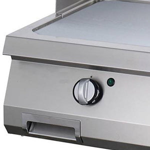 Heavy Duty Grillplaat - Half Gegroefd - Dubbel -70 cm Diep - Elektrisch