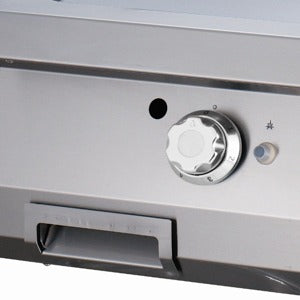 Heavy Duty Grillplaat - Half Gegroefd - Dubbel - 70 cm Diep - Gas