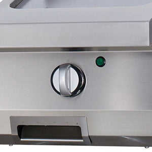 Heavy Duty Grillplaat - Glad Chroom - Enkel - 70 cm Diep - Elektrisch