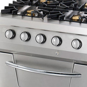 Premium Fornuis - 4 Pitten - Dubbel - 90 cm Diep - incl. Oven - Gas
