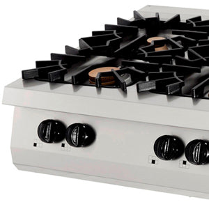 Premium Kookplaat - 6 Pitten - Driedubbel - 90 cm Diep - Gas