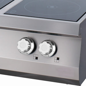 Premium Kookplaat - 4 Pitten - Dubbel - 90 cm Diep - Elektrisch