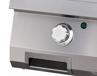 Premium Grillplaat - Glad Chroom - Enkel - 90 cm Diep - Elektrisch