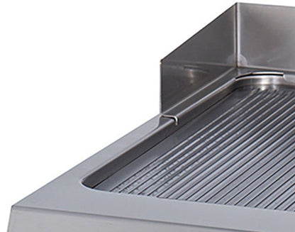 Premium Grillplaat - Gegroefd - Enkel - 90 cm Diep - Elektrisch