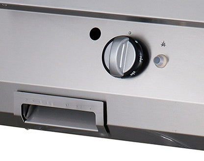 Premium Grillplaat - Half Gegroefd Chroom - Dubbel - 90 cm Diep - Elektrisch