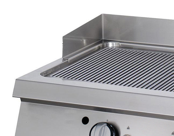 Premium Grillplaat - Gegroefd - Dubbel - 90 cm Diep - Elektrisch
