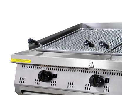 Premium Chargrill - 3 Zones - Driedubbel - 90 cm Diep - Gas