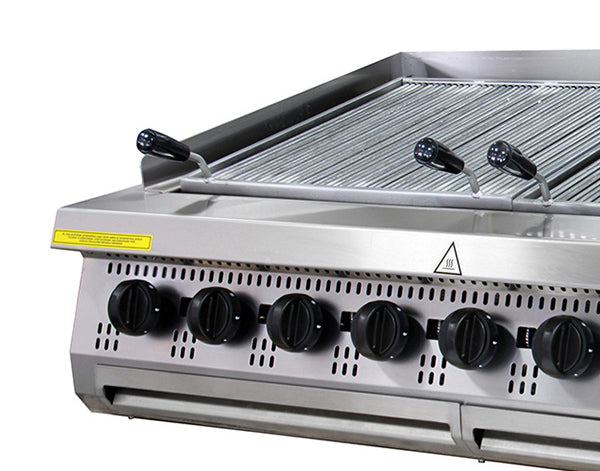 Premium Chargrill - 8 Zones - Driedubbel - 90 cm Diep - Gas