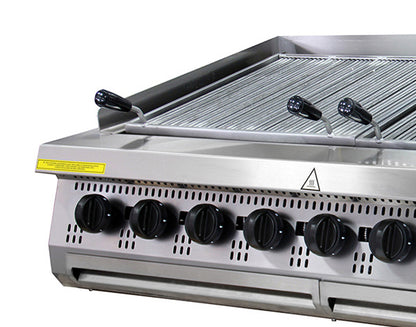 Premium Chargrill - 8 Zones - Driedubbel - 90 cm Diep - Gas