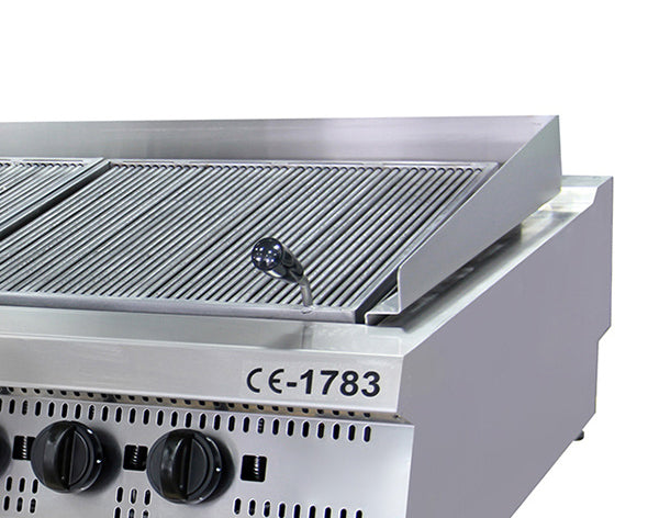 Premium Chargrill - 8 Zones - Driedubbel - 90 cm Diep - Gas