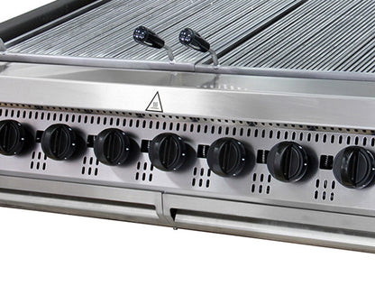 Premium Chargrill - 8 Zones - Driedubbel - 90 cm Diep - Gas