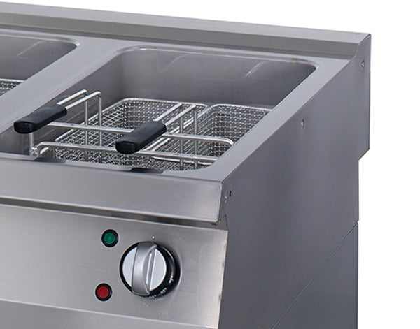 Premium Friteuse - 2 x 22 L - Dubbel - 90 cm Diep - met Tapkraan - Elektrisch