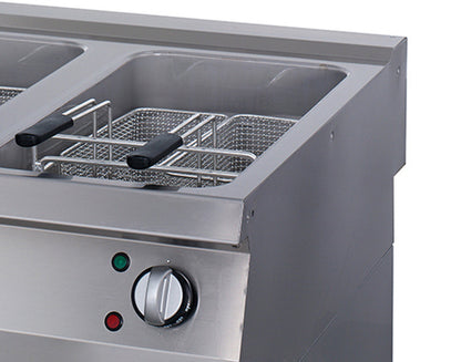 Premium Friteuse - 2 x 22 L - Dubbel - 90 cm Diep - met Tapkraan - Elektrisch