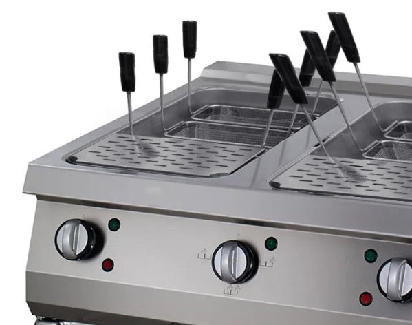 Premium Pastakoker - Dubbel - 90 cm Diep - Elektrisch - 400V