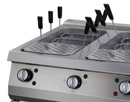 Premium Pastakoker - Dubbel - 90 cm Diep - Elektrisch - 400V