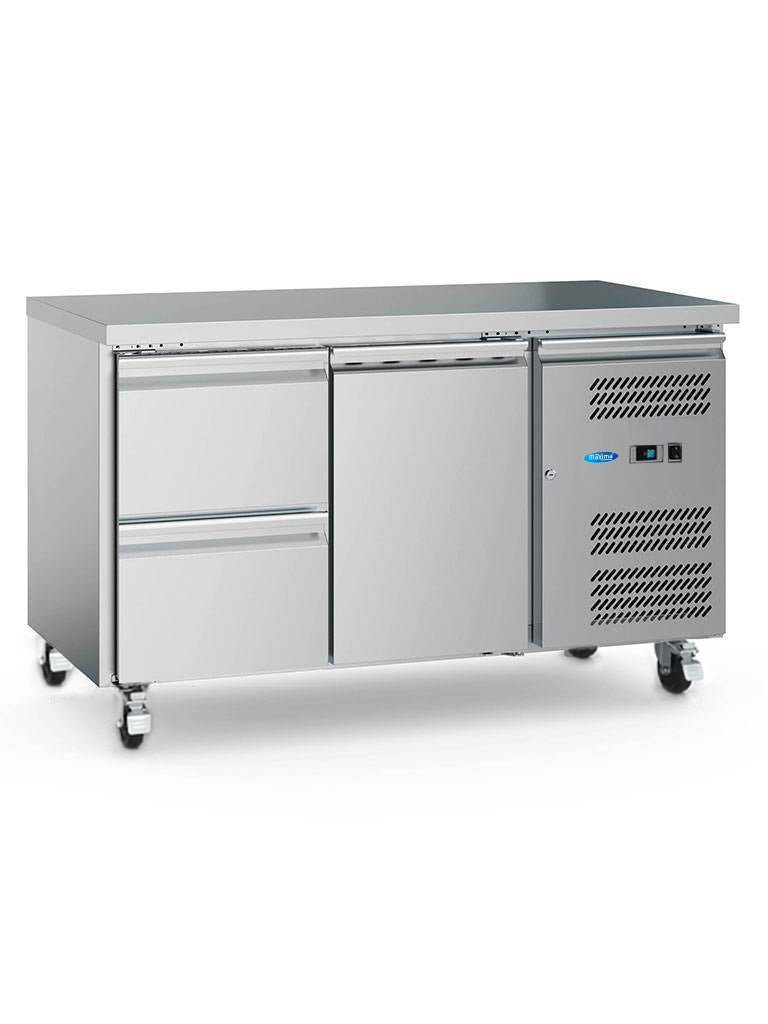 Koelwerkbank - 136 cm - 2 Deuren