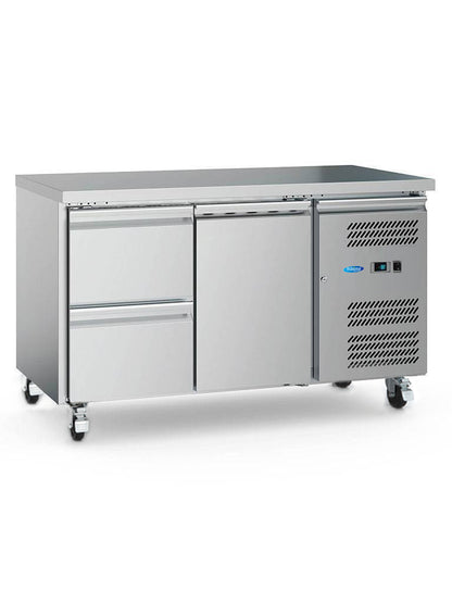 Koelwerkbank - 136 cm - 2 Deuren