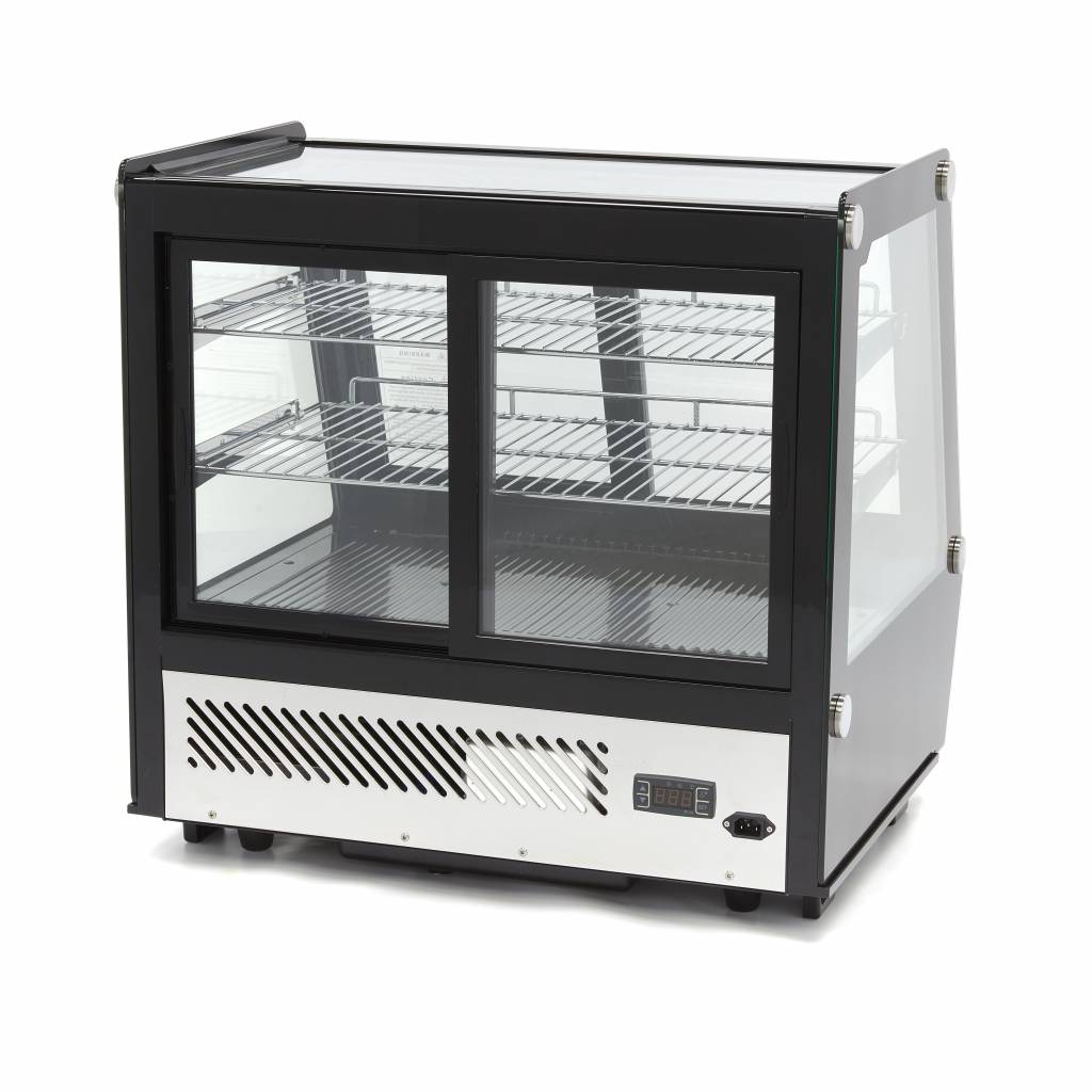 Gebaksvitrine - 125 L - 71 cm - Schuifdeuren Voor en Achter