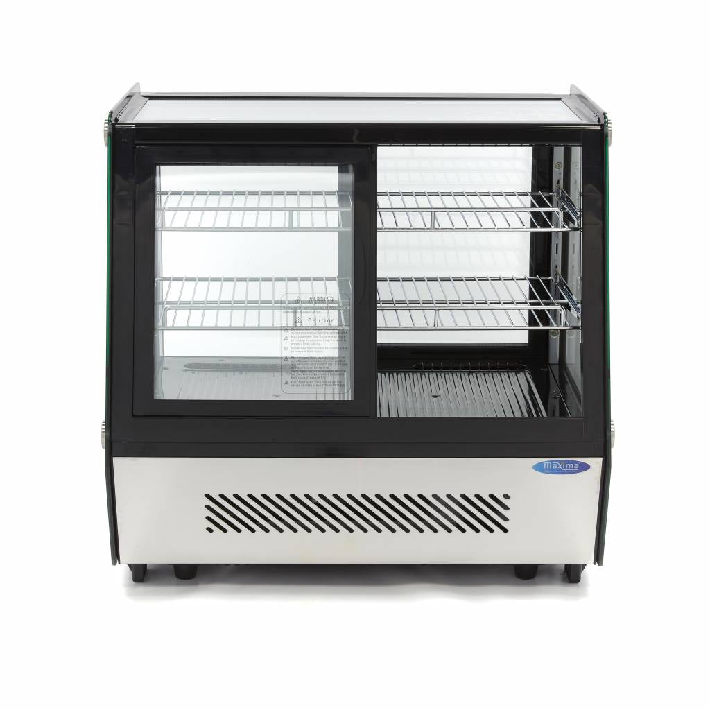 Gebaksvitrine - 125 L - 71 cm - Schuifdeuren Voor en Achter