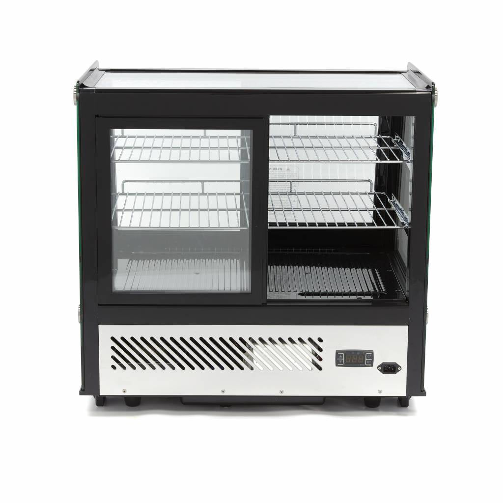Gebaksvitrine - 125 L - 71 cm - Schuifdeuren Voor en Achter