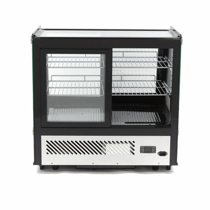 Gebaksvitrine - 125 L - 71 cm - Schuifdeuren Voor en Achter