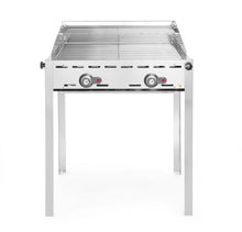 Green fire met 2 branders, HENDI, Profi Line, 2x GN 1/1 roosters, 11,6kW, 740x612x(H)825mm