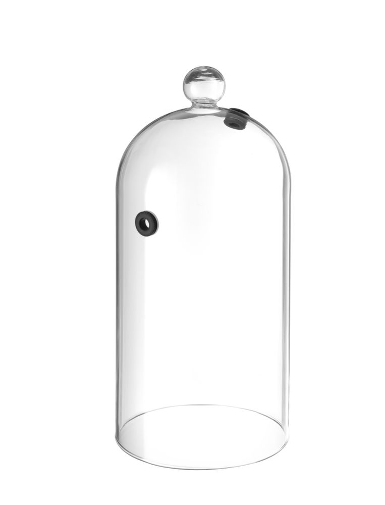 Glazen stolp met ventilatieopening, HENDI, Cocktail stolp, ⌀130x(H)282mm