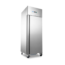 Koelkast - 700 L - 3 Verstelbare Roosters (2/1 GN) - op Wielen - Roestvrijstaal