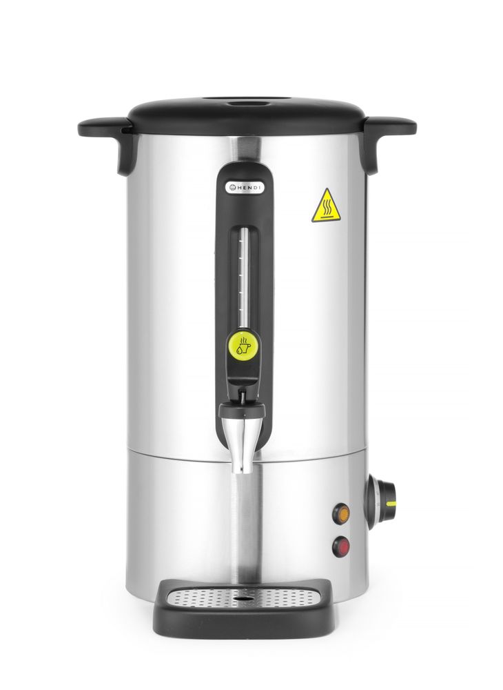 Warmedranken ketel UNIQ, HENDI, designed by Robert Bronwasser, 9L, Zilver, 230V/950W, 307x330x(H)450mm