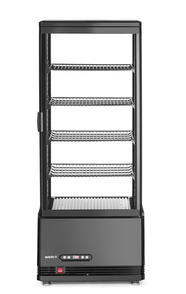 Koelvitrinekast 98L, Arktic, Zwart, 230V/210W, 397x444x(H)1100mm