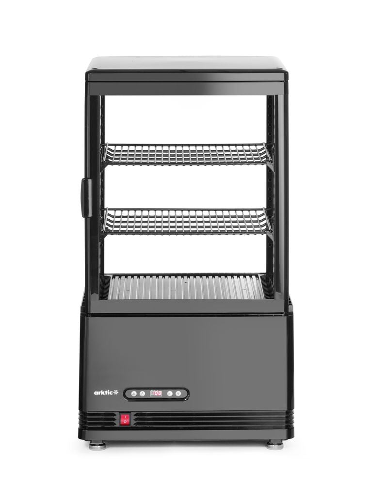 Koelvitrinekast 58L, Arktic, zwart, 230V/170W, 406x452x(H)830mm