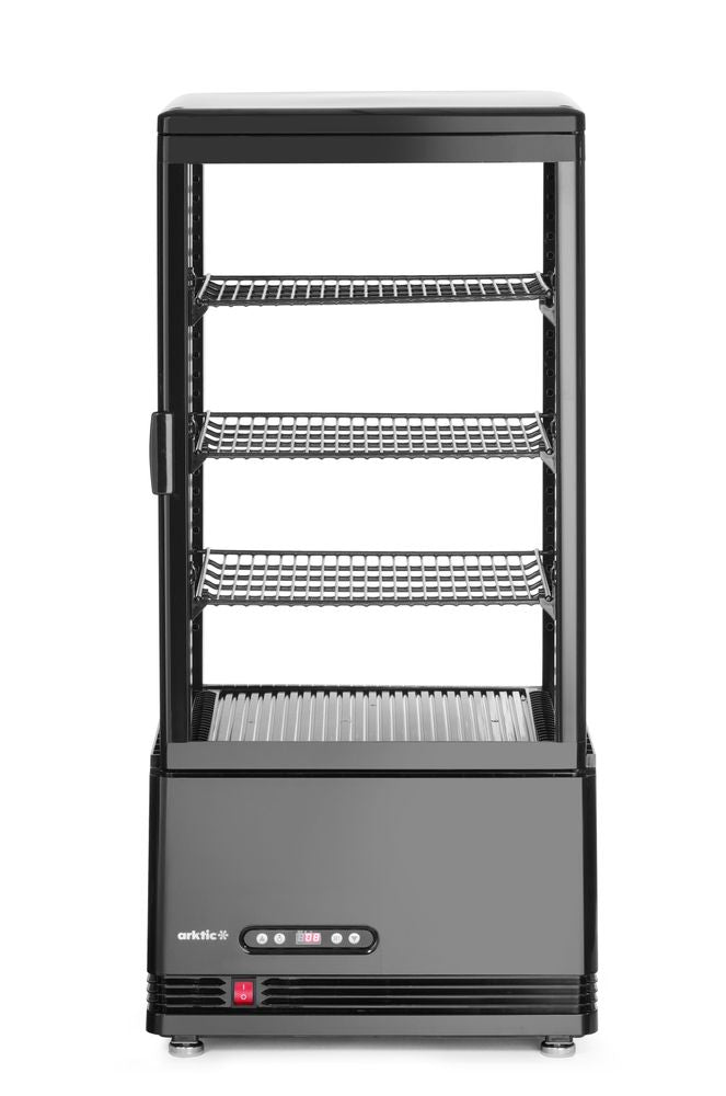 Koelvitrinekast 78L, Arktic, zwart, 230V/170W, 397x444x(H)940mm