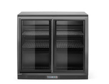 Backbar koelkast met schuifdeuren, Arktic, 158L, Zwart, 230V/160W, 520x900x(H)870mm