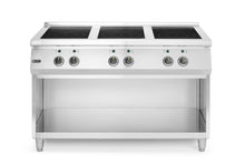 Inductiekookplaat met 6 kookzones, HENDI, 400V/25500W, 1200x700x(H)890mm