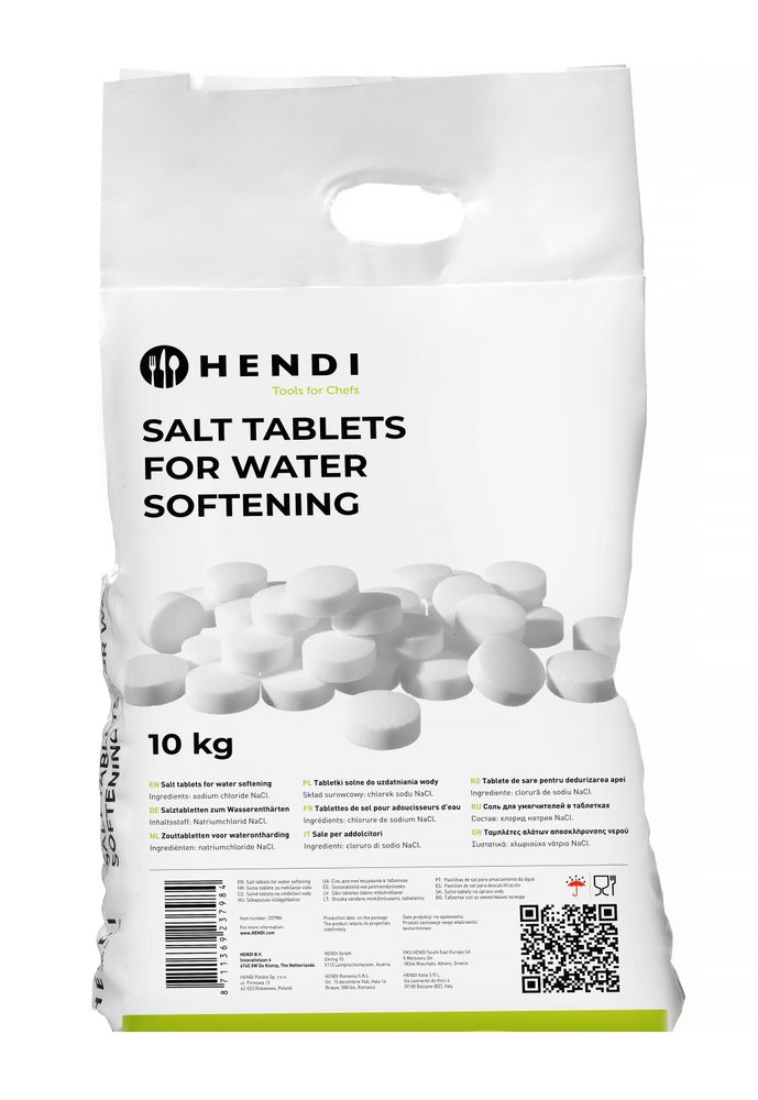 Zouttabletten voor waterontharding, HENDI, 10 kg