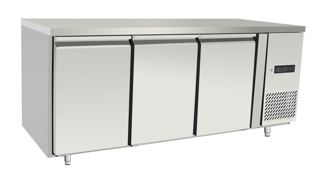 Koelwerkbank met 3 deuren, 420 L, Arktic, Profi Line, 334L, 230V/400W, 700x1795x(H)839mm